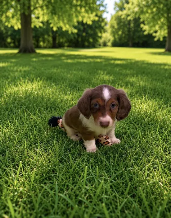 Male Dachshund puppy named Brownie for sale at Puppy Dreams - Arlington.