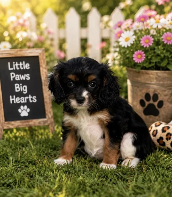 Female Cavalier King Charles Spaniel puppy named *Arwen* for sale at Puppy Dreams - Mansfield.