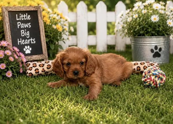 Female Cavalier King Charles Spaniel puppy named Binx for sale at Puppy Dreams - North Richland Hills.
